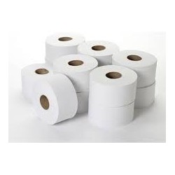 COLIS DE 12 ROULEAUX DE PAPIER TOILETTE MINI JUMBO 200 M