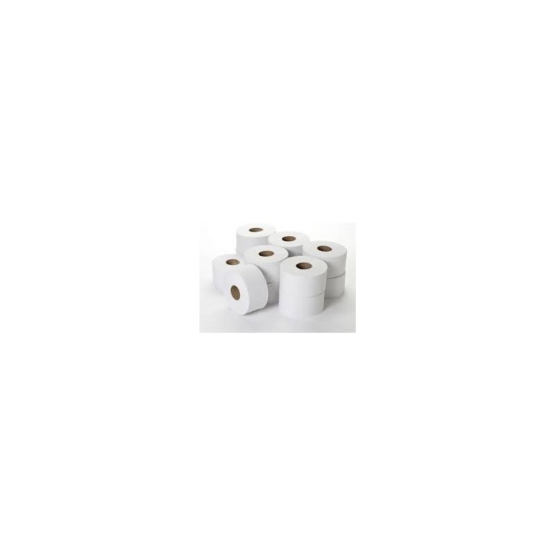 COLIS DE 12 ROULEAUX DE PAPIER TOILETTE MINI JUMBO 200 M